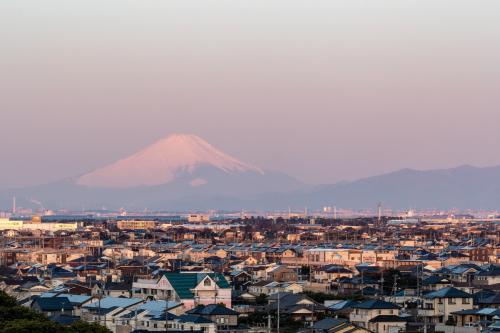 富士見台からの富士山の写真