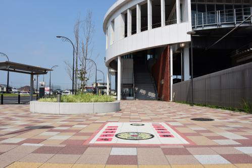 下水道カラーマンホール蓋その後の写真