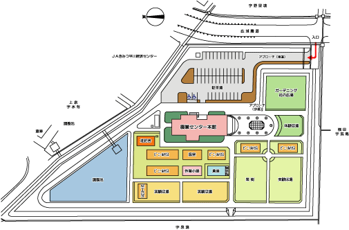 ほ場案内の図