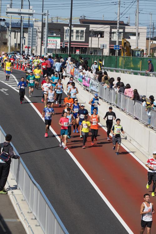 2018ちばアクアラインマラソンコース変更の写真