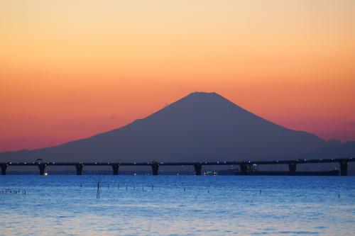 伊豆の山々、富士山を見るチャンス到来の写真