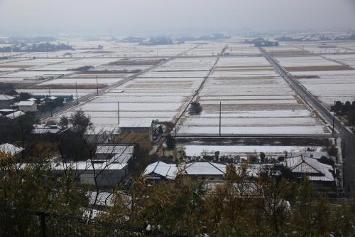 袖ケ浦は雪景色の写真