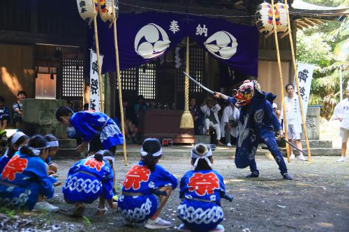 坂戸神社お神楽奉納の写真