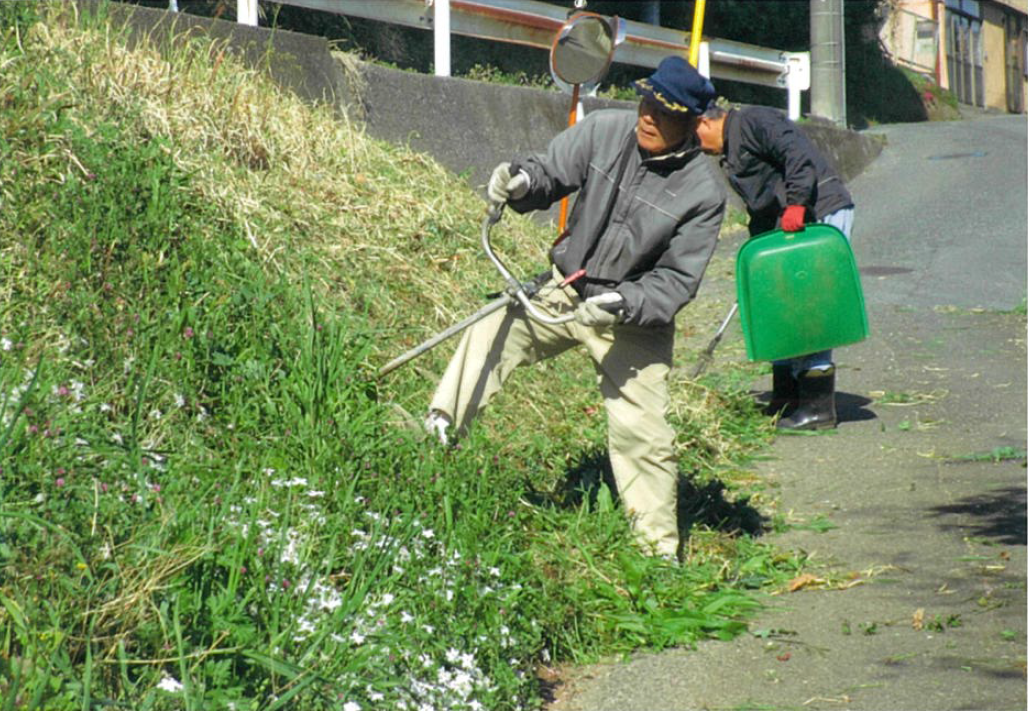 台宿地区での草刈り1