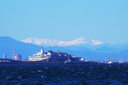 富士山以外に雪山が！