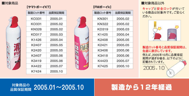 不具合商品品の画像