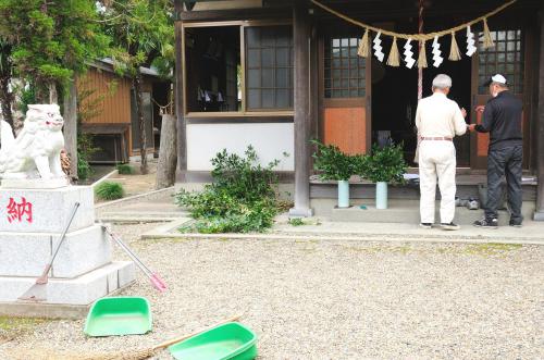 祭り準備の画像