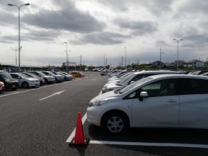 駐車場内の写真