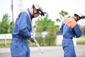 ロープ基本結索訓練の写真