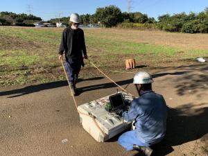 地中レーダー探査実施状況