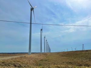 風力発電所の写真