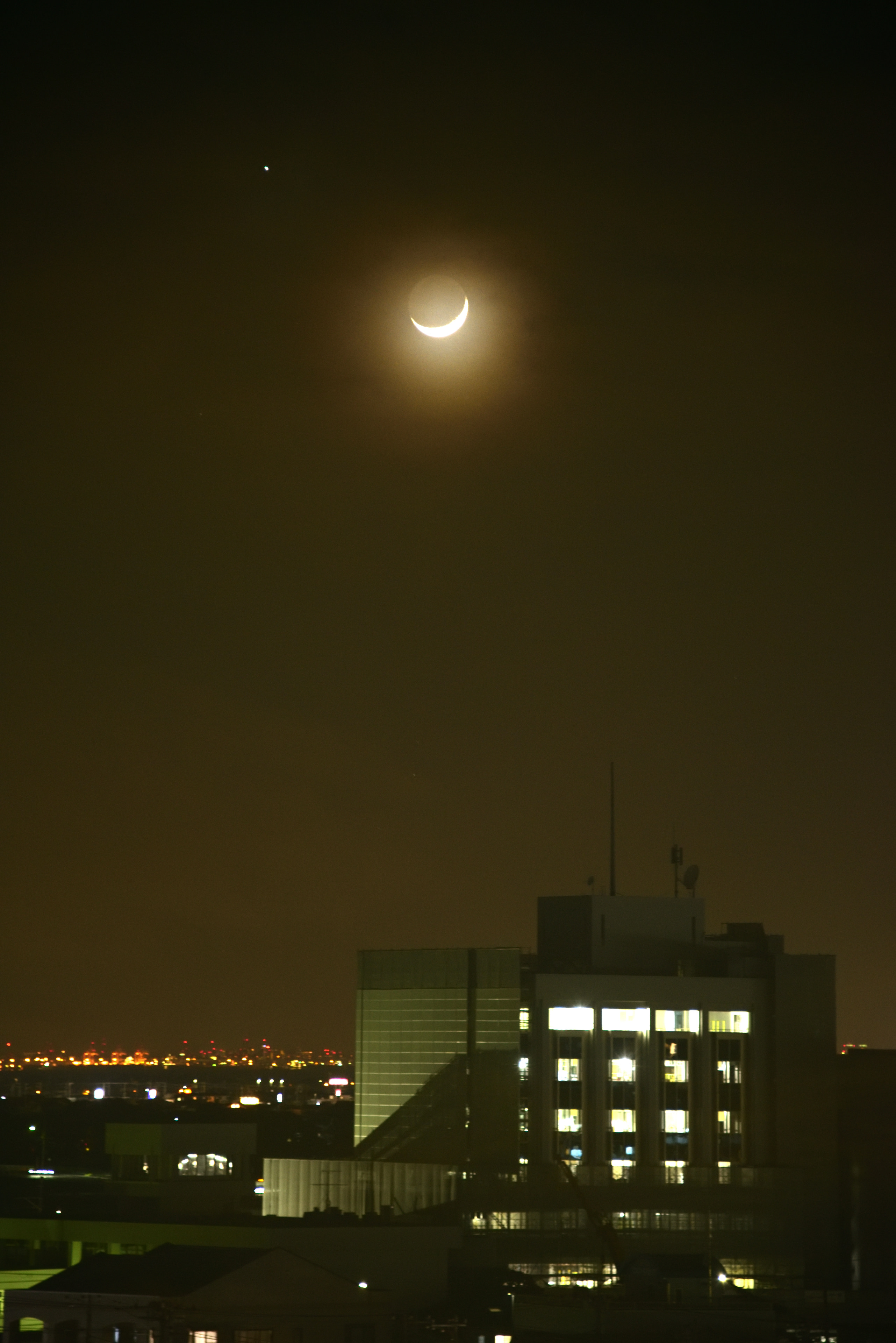 月と金星が接近