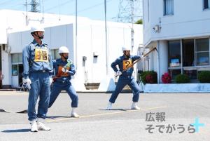 前回の消防団操法大会の写真