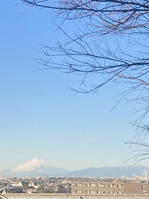 快晴の富士山