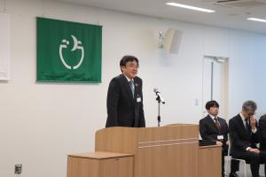 辞令交付式の写真