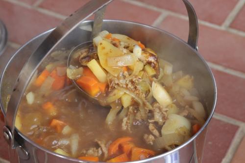 カレーの出来上がり
