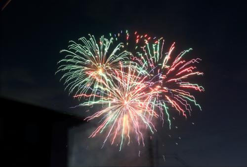 夜空を彩る花火ショー