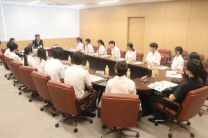 生徒会の皆さんとの様子