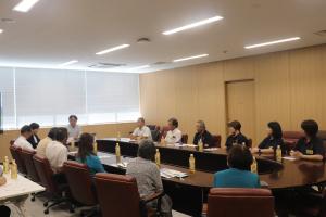 市長と一緒にティータイム