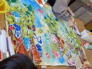 大作品の仕上げ