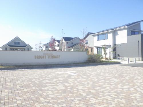 無電柱化住宅　建設中