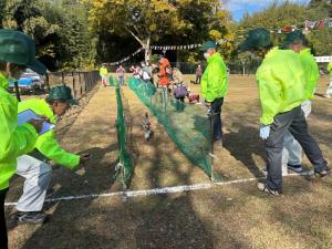 ワンワンフェスタ2025のドッグレースの様子