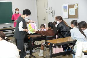 食育の話をしている写真