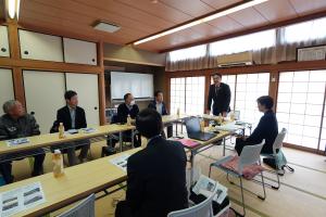 市長と一緒にティータイムの様子