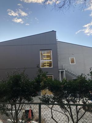 増設中の昭和中学校