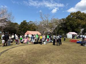 石炭焚きミニSLの写真