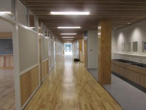 昭和中学校増築校舎の廊下