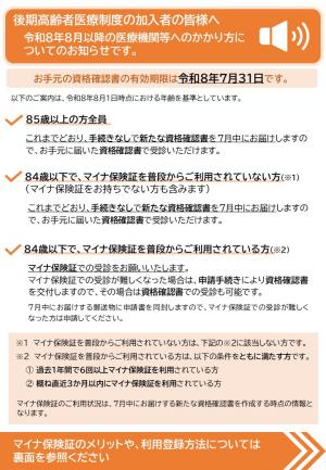 リーフレット表面