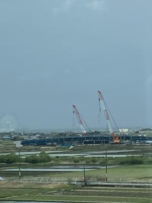 建設中の橋