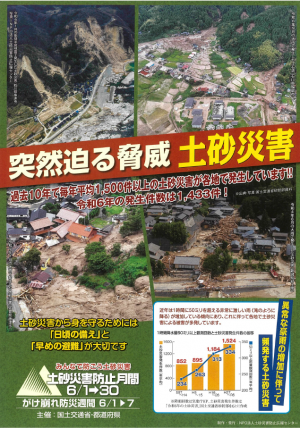土砂災害防止月間（チラシ）