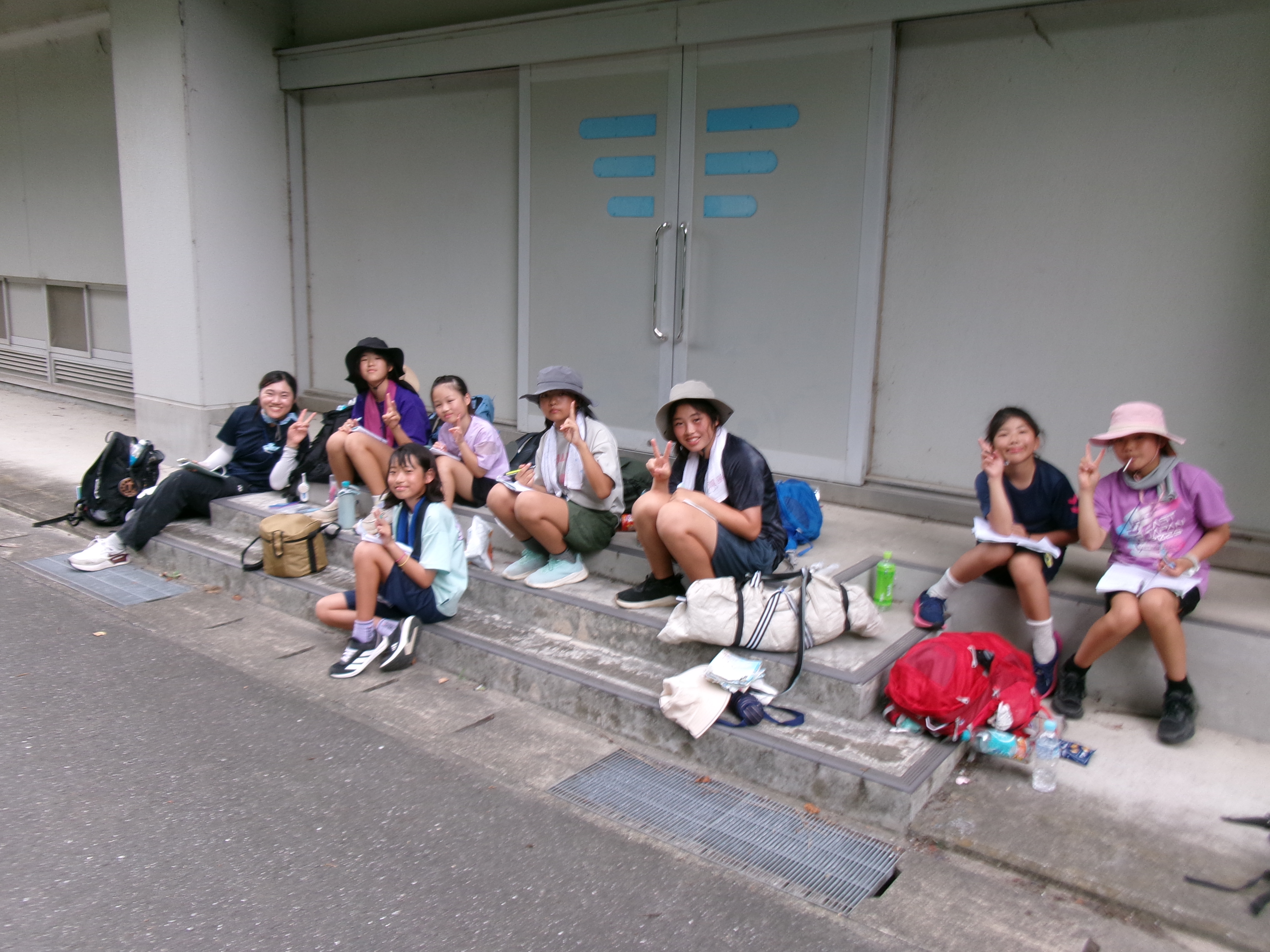 休憩中