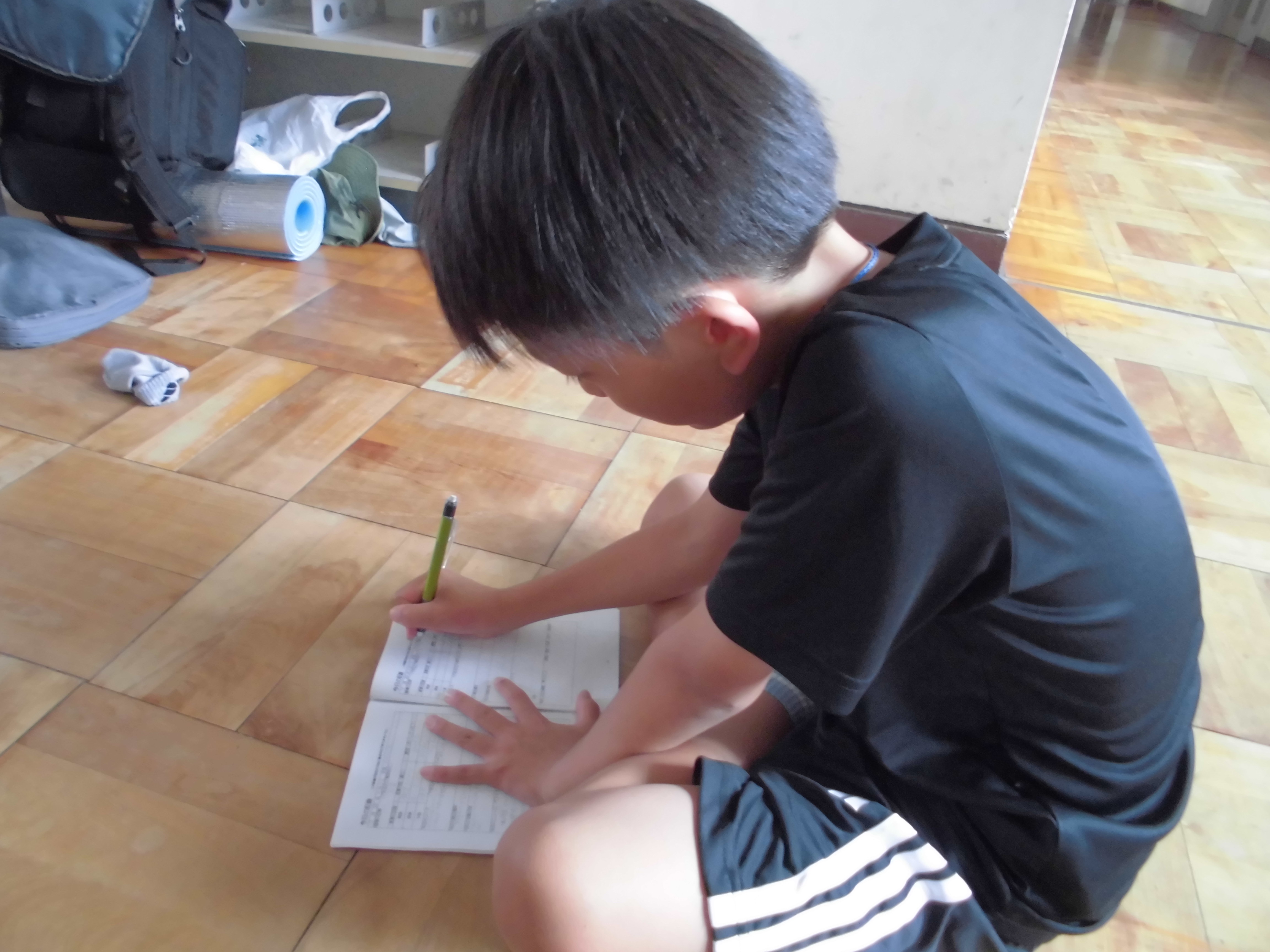 休憩中