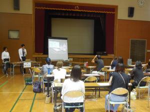 学生による発表の様子