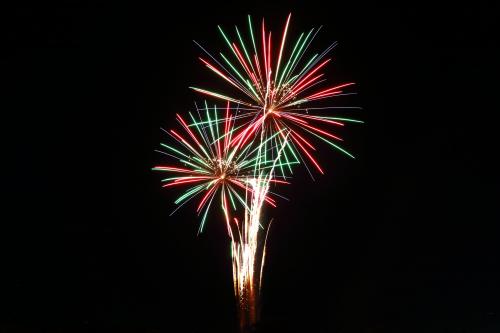 「ひらおかの夏祭り」の花火