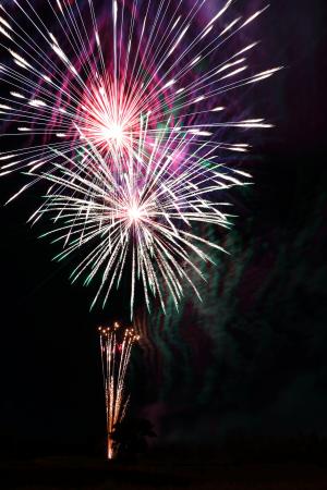 「ひらおかの夏祭り」の花火