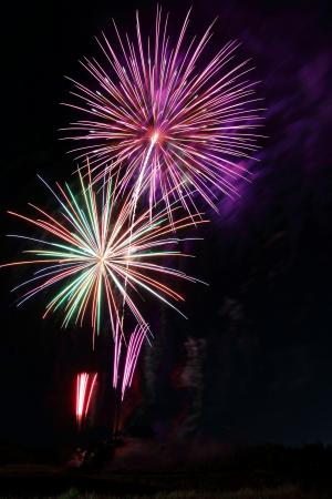 「ひらおかの夏祭り」の花火