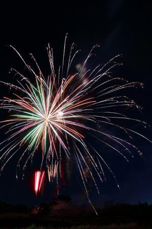 「ひらおかの夏祭り」の花火