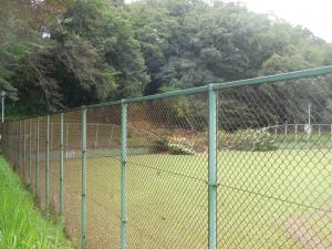 運動広場の被害状況の写真