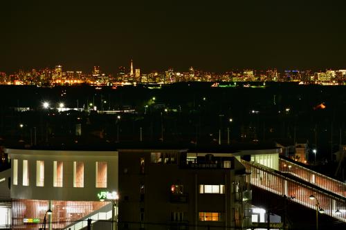 ガウラフォトクラブ登録者の写真（タイトル 袖ケ浦駅と東京夜景）