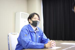 商工会　小倉さんのインタビュー写真