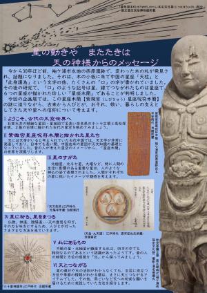 企画展「星の導き、天の声」チラシ裏