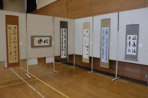 書道展示風景